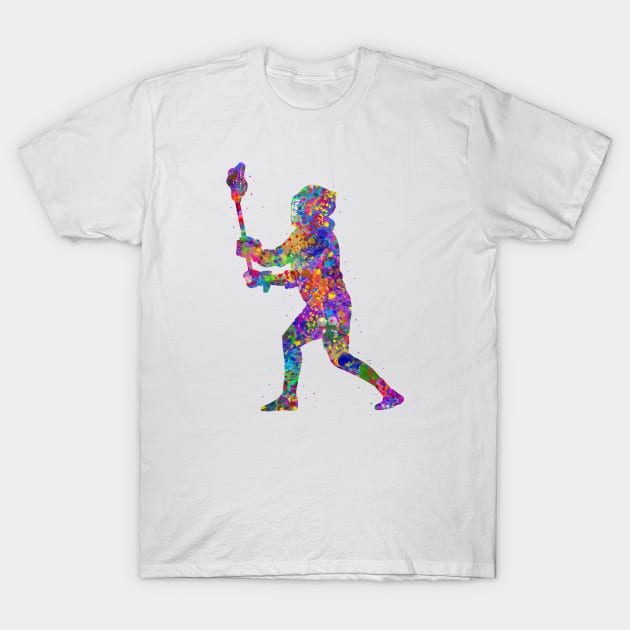 Lacrosse player T-Shirt by Yahya Art